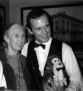 Jane Goodall with Ron